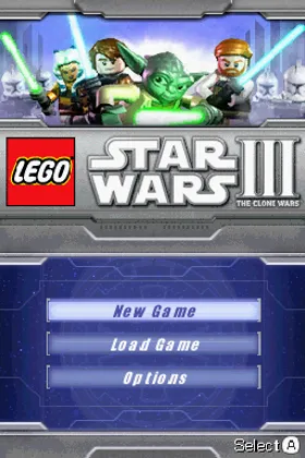 LEGO Star Wars III - The Clone Wars (USA) (En,Fr,Es) screen shot title